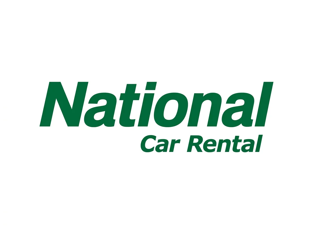National Car Rental brand logo, official green wordmark on white background